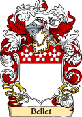 English or Welsh Family Coat of Arms (v.23) for Bellet (Cheshire)