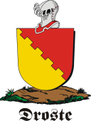 German shield on a mount for Droste