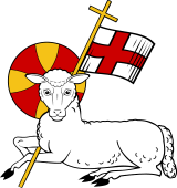 PL Lamb Couchant Guardant Banner and Cross