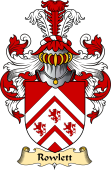 English Coat of Arms (v.23) for the family Rowlett