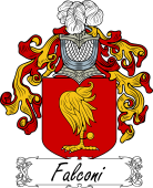 Araldica Italiana Coat of arms used by the Italian family Falconi