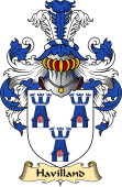 English Coat of Arms (v.23) for the family Havilland