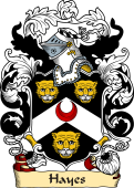 English or Welsh Family Coat of Arms (v.23) for Hayes
