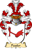 v.23 Coat of Family Arms from Germany for Pessler