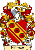 English or Welsh Family Coat of Arms (v.23) for Hillman (Ref Berry)
