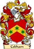 English or Welsh Family Coat of Arms (v.23) for Cobham (Kent)