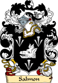 English or Welsh Family Coat of Arms (v.23) for Salmon