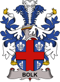 Coat of arms used by the Danish family Bolk