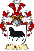 v.23 Coat of Family Arms from Germany for Betz