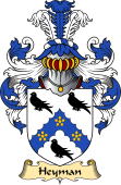 English Coat of Arms (v.23) for the family Heyman