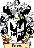 English or Welsh Family Coat of Arms (v.23) for Penny (or Penney)