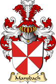 v.23 Coat of Family Arms from Germany for Mansbach