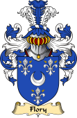 English Coat of Arms (v.23) for the family Flory or Fleury