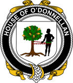 Irish Coat of Arms Badge for the O'DONNELLAN family