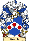 English or Welsh Family Coat of Arms (v.23) for Round (Ref Burke's)