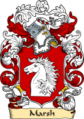 English or Welsh Family Coat of Arms (v.23) for Marsh
