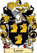 English or Welsh Family Coat of Arms (v.23) for Laver (Ref Berry)