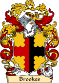 English or Welsh Family Coat of Arms (v.23) for Brookes