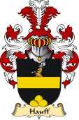 v.23 Coat of Family Arms from Germany for Hauff