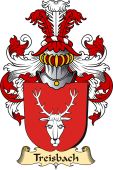 v.23 Coat of Family Arms from Germany for Treisbach