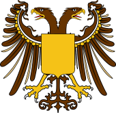 Eagle Displayed Two Heads Tyrol Shield Surmounted