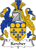 English Coat of Arms for the family Kercher