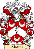 English or Welsh Family Coat of Arms (v.23) for Martin