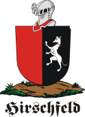 German shield on a mount for Hirschfeld