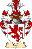 English Coat of Arms (v.23) for the family Petit