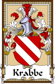 German Coat of Arms Wappen Bookplate  for Krabbe