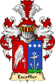 French Family Coat of Arms (v.23) for Escoffier