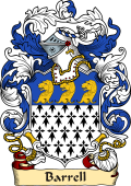 English or Welsh Family Coat of Arms (v.23) for Barrell (Kent)
