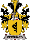 Coat of arms used by the Danish family Bernhard