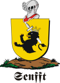 German shield on a mount for Senfft
