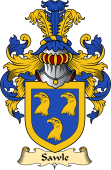 English Coat of Arms (v.23) for the family Sawle