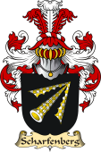 v.23 Coat of Family Arms from Germany for Scharfenberg