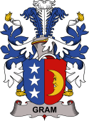 Coat of arms used by the Danish family Gram