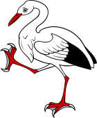 Stork Rampant