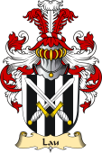 v.23 Coat of Family Arms from Germany for Lau