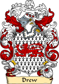 English or Welsh Family Coat of Arms (v.23) for Drew