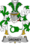 Irish Coat of Arms for Droney or O'Droney