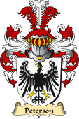 v.23 Coat of Family Arms from Germany for Peterson