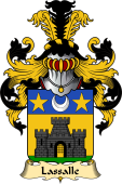 French Family Coat of Arms (v.23) for Lassalle