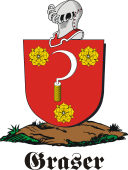 German shield on a mount for Graser