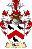 English Coat of Arms (v.23) for the family Elvin or Elwin