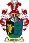 v.23 Coat of Family Arms from Germany for Meidinger