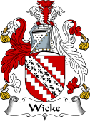 English Coat of Arms for the family Wicke