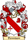 English or Welsh Family Coat of Arms (v.23) for Dennison (Ref Berry)