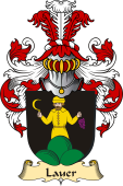 v.23 Coat of Family Arms from Germany for Lauer
