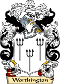 English or Welsh Family Coat of Arms (v.23) for Worthington